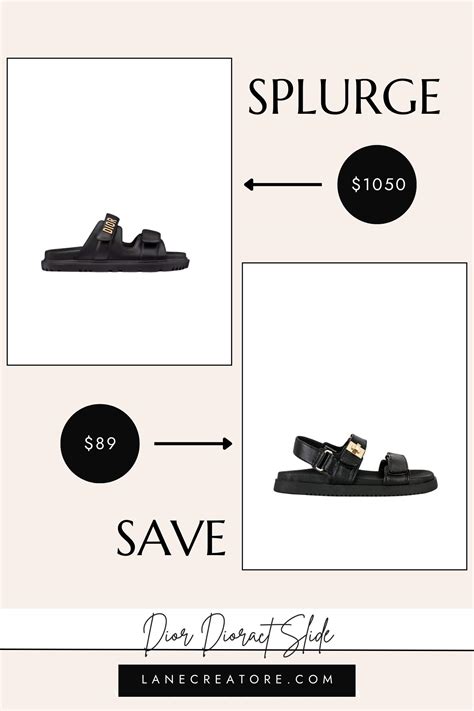 dior dioract sandals dupe|christian dior inspired slides.